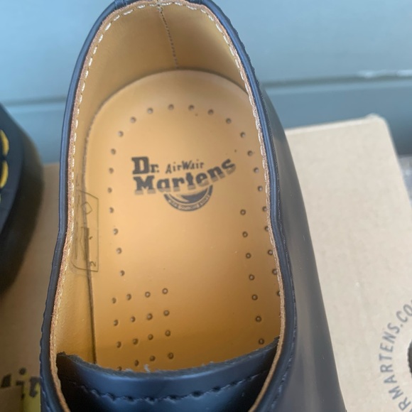 Dr Martens Leather Modern Black Oxford Shoes - Picture 8 of 9